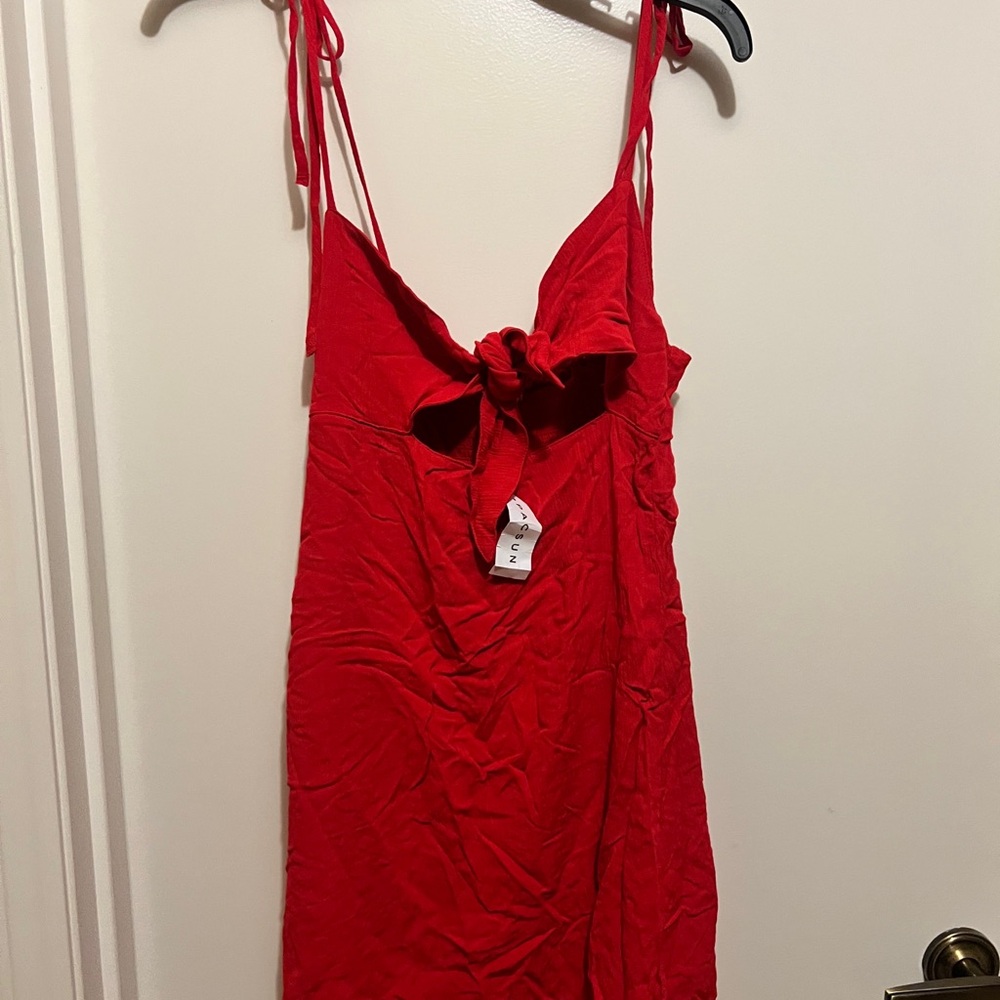 PacSun Red Tie-Front Dress